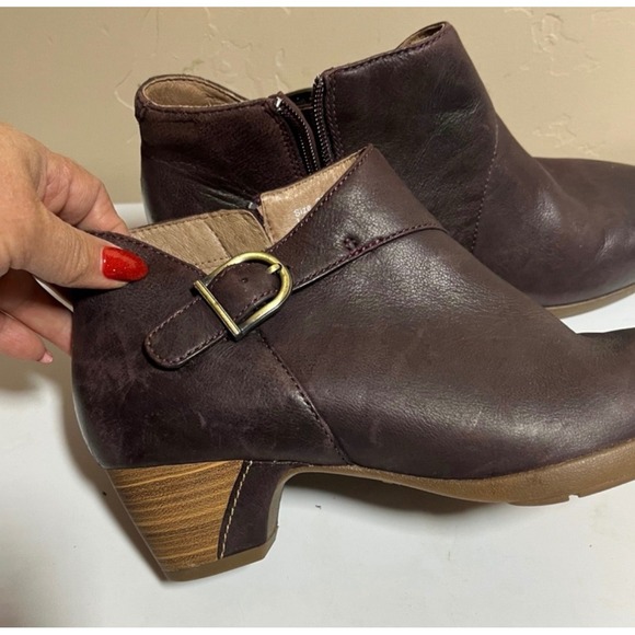 Harley Davidson Leather Moto Ankle Boots Lace Up Side Zip Buckle Womens 6.5 - Picture 6 of 6